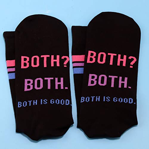 JXGZSO 2 Pairs Bisexual Pride Flag Socks - Bisexual Gift - Both Is Good3