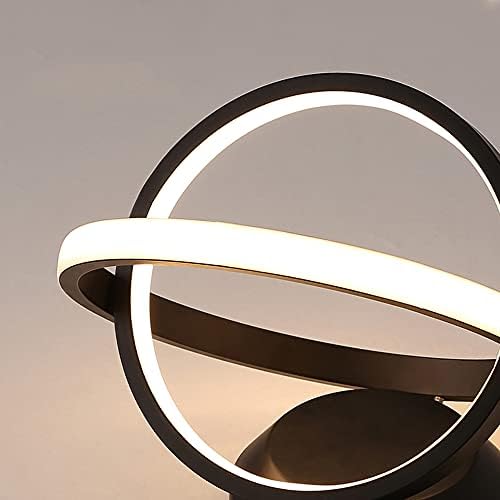 Ceiling Light LED Circle Elegant Nordic Style Fashion Black Small Aisle Light for Entrance Hallway Kitchen Living Room Warm Light Cool White Light 18W (Warm Light)