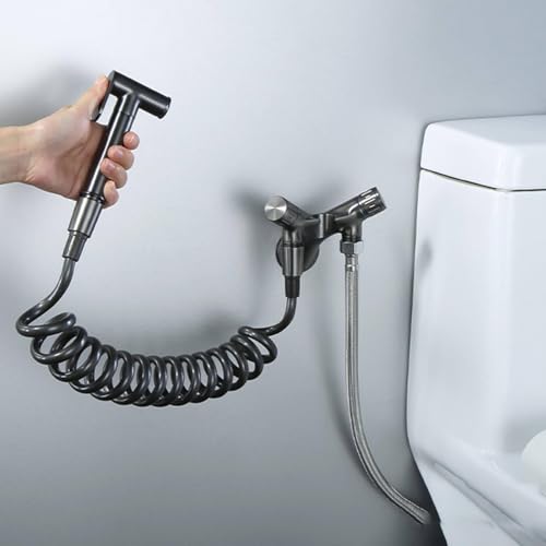 Grifo WC higiénico de latón macizo con control dual de alta resistencia 3