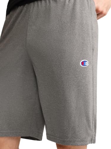 Image of Champion Men's Lounge Shorts, Standard Fit, 9 Inch Inseam, Lightweight 100% Cotton, Available in Regular and Big & Tall