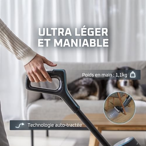 Aspirateur laveur sans fil Rowenta X Clean5 2 en 1 Éclairage LED Auto nettoyage - vue 5