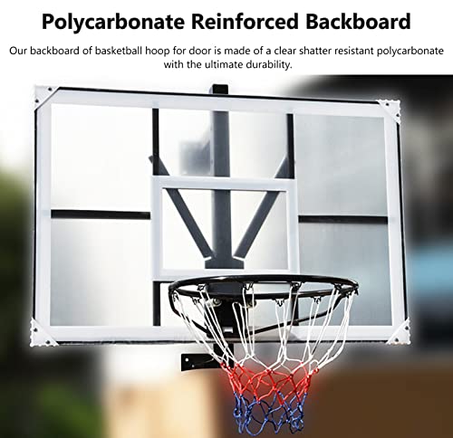 Ccsh Basketball Hoop Wall-Mounted Pro Basketball Hoops Outdoor, Heavy Duty Adjustable Shatterproof Basketball Backboard With Solid Iron Rim, For Garage Courtyard, Onecolor #TOP4