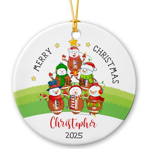 Amerikanischer Fußball Weihnachtsschmuck Ornamente Lustige Anhänger Christbaumschmuck Kreative Weihnachtsanhänger Für Schlafzimmer Wohnzimmer Familienfeier