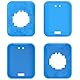 Discool Ersatz Silikon Case Cover Nett Kompatibel mit Bitzee Magicals Interaktives Digital Spielzeug Weiche und dauerhafte Schutzhülle mit Lanyard (Fall Nur/Sky Blue)