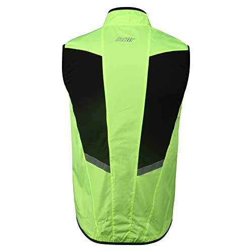 Bpbtti Men's Cycling Running Vest Sleeveless Windbreakers With Two Side Pockets(Neno Yellow, Medium) #TOP2