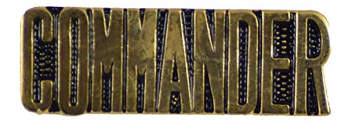COMMANDER PIN OR HAT PIN - Size 1-1/4