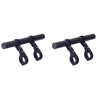 BESPORTBLE Bike Stand Bike Stand 2pcs Double Phone Stand Bracket Fiber Bike Cm Holder Handlebar Extender Extension Carbon for Support Mount Black Cycling MTB Riding Road Bike Kickstand Bike Kickstand