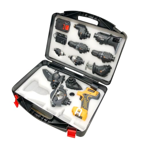 Kit 10 em 1 Parafusadeira Lixadeira Serra Martelete Elétrico