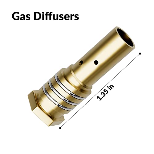 GZ GUOZHI Kit de acessórios para pistola de solda MIG 0,35 polegadas com ponta e difusor para GZ GUO