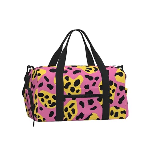 Sac de sport Mexpekil imprimé léopard coloré pour vos séances de fitness et week-ends