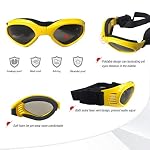Enjoying Pet/Dog Puppy UV Goggles Sunglasses Waterproof Protection Sun Glasses for Dog – Yellow