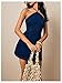 Floerns Women's Y2k Denim Dress Sleeveless Halter Neck Open Back Going Out Mini Dresses Medium Wash Large