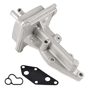 Engine Oil Cooler Kit with Gasket Compatible with 2007-2013 Nissan Altima 2008-2013 Rogue 2007-2011 Sentra L4 2.5L Replaces 21300-JA06A 21304-JA00A 918-402