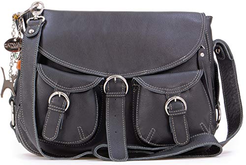 CATWALK COLLECTION - COURIER - Bolso bandolera - Grande - Negro