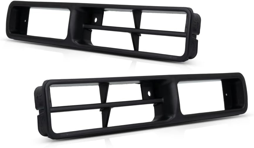For Nissan D21 / Pickup Fog Light Cover 1993 94 95 96 1997 Driver and Passenger Side Pair/Set | Paint to Match | DOT/SAE | NI1038101 + NI1039101 | 6225755G00 + 6225655G00