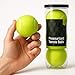 K3M Pressurized Tennis Balls 3 Pack for All Court Use with Durable Felt Exterior and Consistent Bounce Design, Portable Tube for Practice and Everyday Play