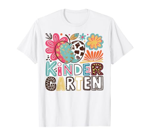 Kindergarten Boho Floral Back to School Lehrer Schüler T-Shirt