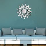 Alrens(TM) 27Pcs Sparkly Sun Pattern Acrylic Crystal Decals DIY 3D Modern Design Mirror Surface Wall Sticker Living Room Children Room Mural Decor Home Decoration Art