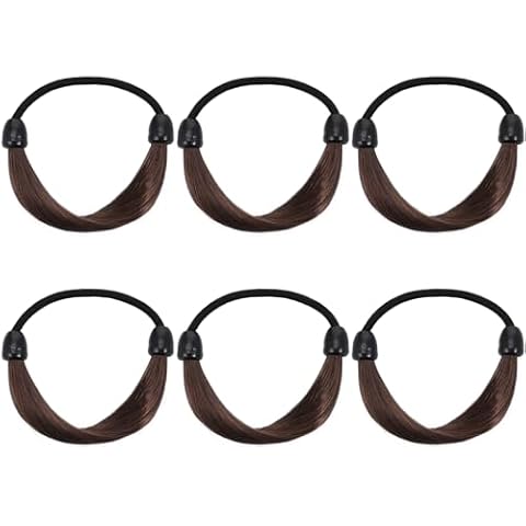 FRCOLOR 6pcs Braided Wig Hair Ties Cover