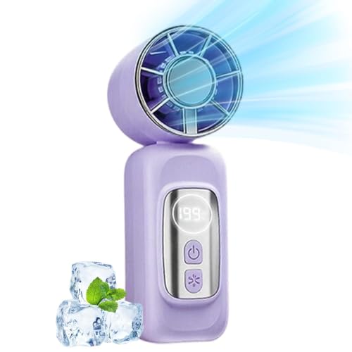 Ventilador de pinza batería pequeño con pantalla digital de 5 velocidades 6