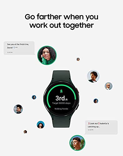 Samsung Galaxy Watch 4 44mm Renewed Smartwatch with ECG Monitoring, Fitness Tracking, Sleep Analysis, GPS, Fall Detection, and LTE Connectivity in Green - Image 6