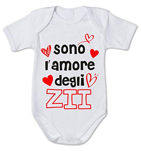fashwork Body Neonato Divertente Sono L'Amore degli zii - Idea Regalo