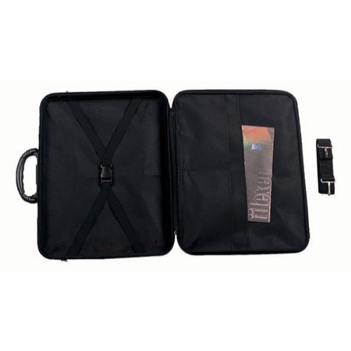 Image of Filexec M3, Simulated Leather Portfolio, Zipper Closure, 2 Interior Pockets, Black (60320)