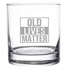 Old Lives Matter Whiskey Scotch Glass 11 oz- Funny... #3