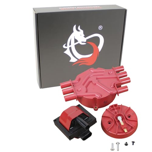 AIP Electronics Dragon FIRE Performance Heavy Duty Tune Up Kit Cap Rotor and Performance Ignition Coil Compatible with 1996-2007 Chevrolet GMC Oldsmobile and Isuzu 4.3L V6 OEM Fit Kit-1019