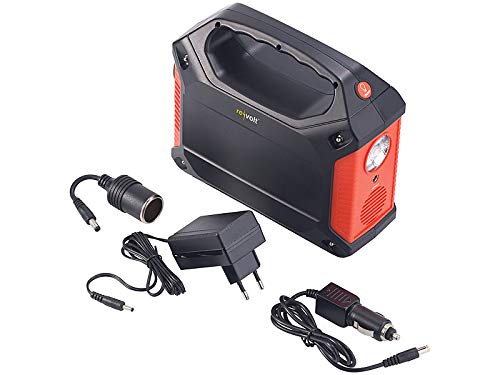 revolt Powerstation mit Solar: Fensterbank-Solarkraftwerk: Powerstation mit 60-W-Modul, 155 Wh, 230 V (Solar-Generator & Powerbank, Stromgenerator, 2in1 Generatoren Powerbanks)