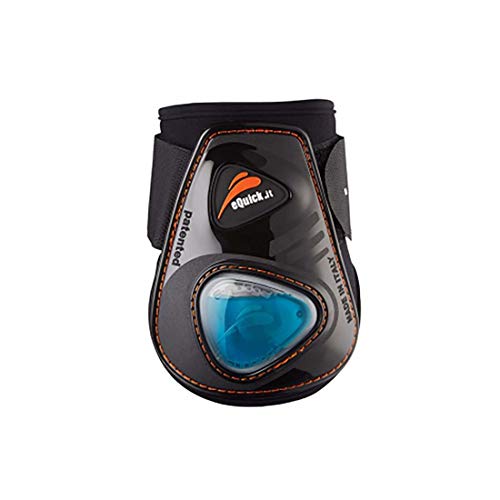 Protège-boulets arrière eQuick eShock Velcro noir en taille M