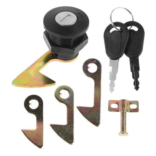 GRIRIW 1 Set Motorcycle Rear Luggage Trunk Lock Zinc Alloy Theft Lock for Electric Scooters Mopeds Atvs Durable Easy Installation Versatile Vehicle Compatibility