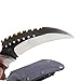 MASALONG Moltres Outdoor Survival Claw Tactical Double edged sharp Fixed Blade Knife With Sheath (black)