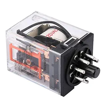 Electric Relay, Electromagnetic General-Purpose Relay, 220V AC for Protect Circuit with Silver Alloy Pin Electrical Equipment