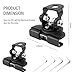 2PCS Car LED Light Bar Mounting Brackets with Hex Wrenches,Adjustable Car Accessories Hood Mount Light Brackets,Universal Car LED Grill Lights Bar Brackets for Car Truck SUV (Black)