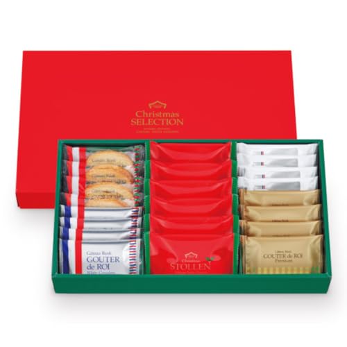 HARADA GFHクリスマスセレクション/化粧箱大 CS3 (グーテ・デ・ロワ 2枚入×4袋(8枚) ホワイトチョコレート4枚 プレミアム4枚 ソムリエ4枚 シュトレン6個 計22点) クリスマス限定品のサムネイル