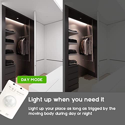 Amagle Led Motion Sensor Strip Closet Light Usb Rechargeable Dual Mode Motion Activated Closet Under Bed Lighting Cabinet Stair Night Lights With Sensor For Bedroom Kitchen Nature White 4000K #TOP4