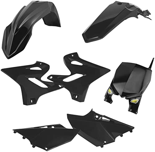 Kit plastique Cycra noir YZ pour remplacer carénages cassés Yamaha 2015-2021