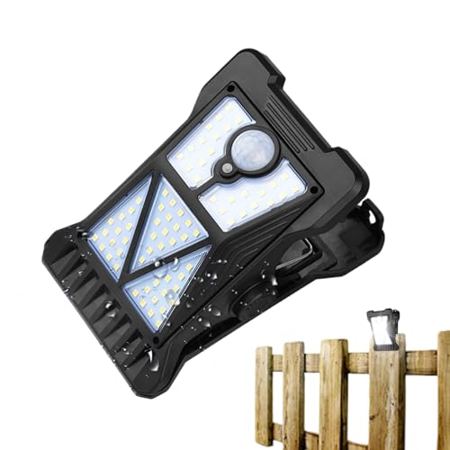 Generisch Solarbetriebene Lampe Für Den Außenbereich | 3 Modi Klemmbare LED Beleuchtung,Solarlampen Für Außenbereich Und Garten - Für Garten Hof Vorgarten Terrasse Balkon Rasenweg Gehweg Garage