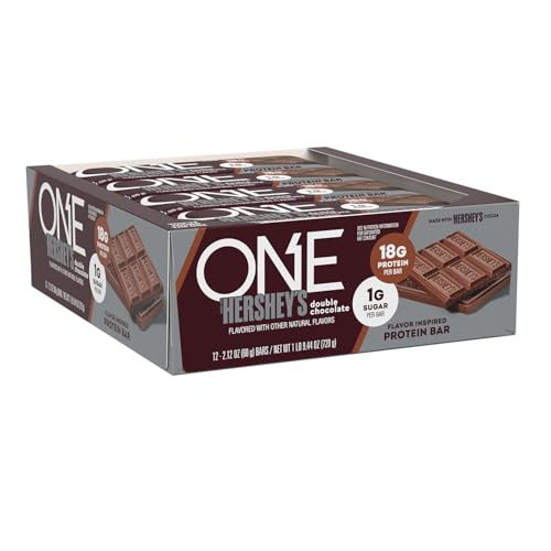 ONE Protein Bars, NEW Hershey's Double Chocolate, Gluten Free with