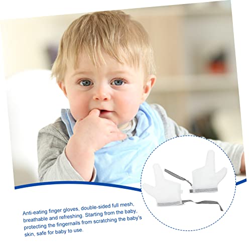 KOMBIUDA 1 De Luvas Anti-Comer Luvas De Bebê Para Parar De Chupar Luvas De Dedo Para Bebê Parar De C
