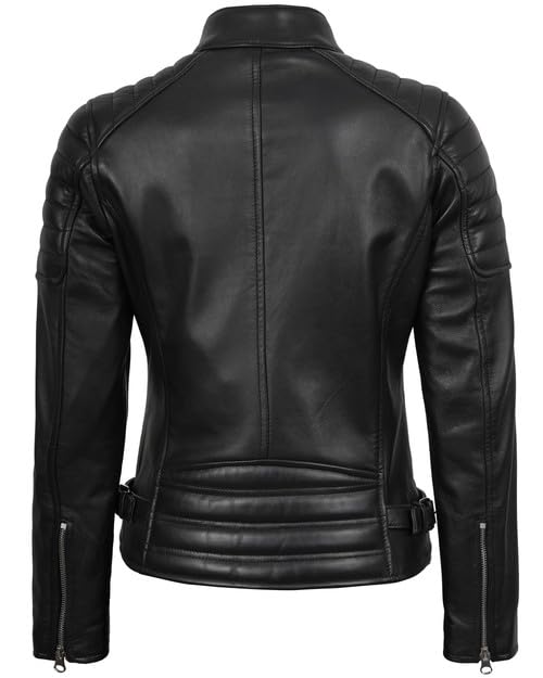 Image of Decrum Leather Jacket for Women - Real Lambskin Casual Leather Jackets Womens