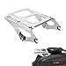 WeiSen Detachable Two-UP Tour Pak Pack Trunk Mount Rack Compatible with Harley Touring Road King Electra Glide Road Glide Street Glide 2009-2013 Chrome