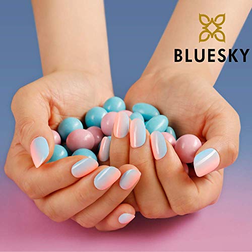 Bluesky Gel Nail Polish Set, Complete Pastel Neon Collection, 6 x 10 ml, Pink, Yellow, Blue, Purple, Green, Peach (Requires Curing Under UV LED Lamp) - Image 6