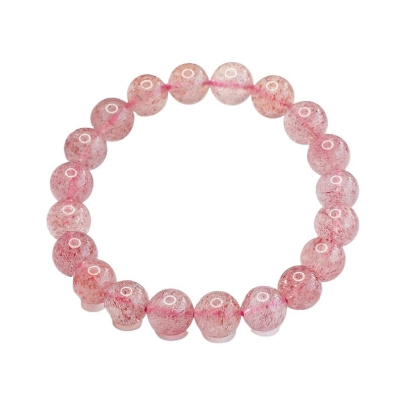 Bracelet en cristal de fraise naturelle fini les bijoux ternes