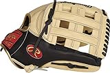 Rawlings Exclusive Heart of The Hide R2G Baseball Glove, Pro H Web, 12 3/4 inch, Black/Camel/Gold - Outfield (AMAPROR3039-6CB)