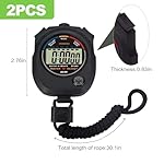 2 Pack Multi-Function Digital Stopwatch Timer, Large Display with Date, Time, and Alarm, Ideal for Sports, Coaches, Fitness, and Referees - Image 2