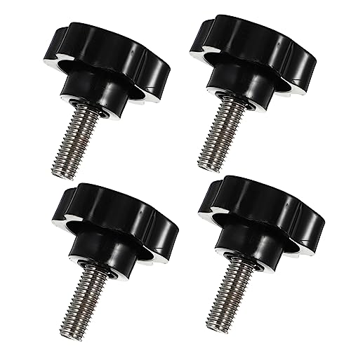 Alipis 4Pcs Star Knobs Thread Clamping Hand Knob Ergonomic Plastic Replacement Knob for Furniture Mechanical Equipment Electronics Easy Install Removal