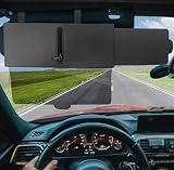 Estensore Parasole Auto, Aletta Parasole Universale con Protezione dai Raggi UV,Antiriflesso Parasole Extender per Tutte le Auto Furgoni e Camion