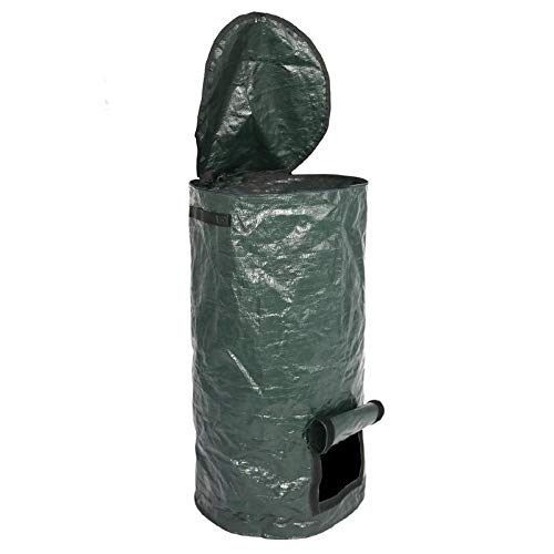 Vaorwne Organic Waste Kitchen Garden Yard Compost Bag Environmental PE Cloth Planter Kitchen Waste Disposal Organic Compost Bag-S